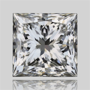 Picture of Natural Diamond 0.70 Carats, Princess with  Cut, J Color, VS1 Clarity and Certified by GIA