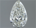 Natural Diamond 0.70 Carats, Pear with  Cut, I Color, VS2 Clarity and Certified by IGI