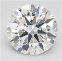 Lab Grown Diamond 2.09 Carats, Round with Ideal Cut, D Color, IF Clarity and Certified by IGI