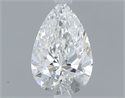 Natural Diamond 0.40 Carats, Pear with  Cut, D Color, SI1 Clarity and Certified by GIA