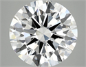 Lab Grown Diamond 6.06 Carats, Round with Excellent Cut, E Color, VS1 Clarity and Certified by IGI
