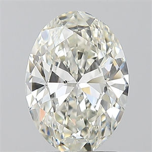 Picture of Natural Diamond 1.50 Carats, Oval with  Cut, J Color, SI1 Clarity and Certified by GIA