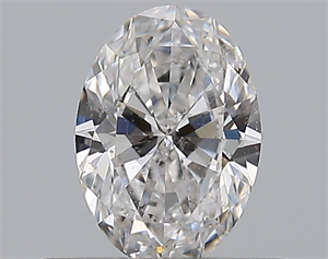 Picture of Natural Diamond 0.46 Carats, Oval with  Cut, D Color, SI2 Clarity and Certified by GIA