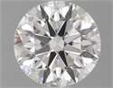 Lab Grown Diamond 1.11 Carats, Round with Excellent Cut, D Color, VS2 Clarity and Certified by GIA