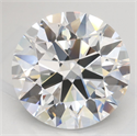 Lab Grown Diamond 4.08 Carats, Round with Ideal Cut, D Color, VVS1 Clarity and Certified by IGI