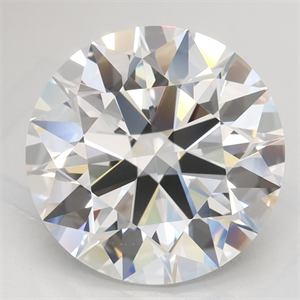 Picture of Lab Grown Diamond 4.08 Carats, Round with Ideal Cut, D Color, VVS1 Clarity and Certified by IGI