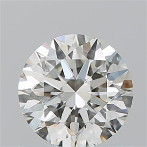 Picture of Natural Diamond 0.73 Carats, Round with Excellent Cut, K Color, VVS2 Clarity and Certified by GIA