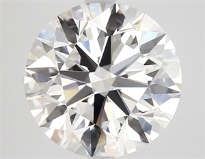 Picture of Natural Diamond 3.44 Carats, Round with Excellent Cut, E Color, FL Clarity and Certified by GIA