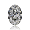 Diamante Natural 0.80 quilates, Ovalado , Color G, claridad VVS1 y certificado GIA