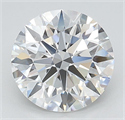 Lab Grown Diamond 3.07 Carats, Round with Ideal Cut, D Color, IF Clarity and Certified by IGI