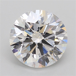 Picture of Lab Grown Diamond 5.35 Carats, Round with Excellent Cut, E Color, VVS2 Clarity and Certified by GIA