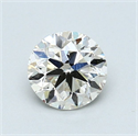 Diamante Natural 0.90 quilates, Redondo , Color K, claridad VS2 y certificado GIA