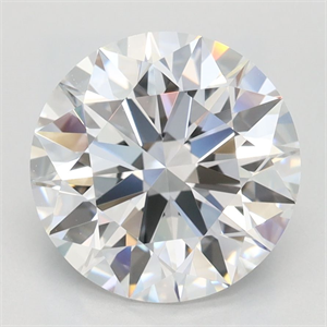 Picture of Lab Grown Diamond 2.55 Carats, Round with Ideal Cut, D Color, IF Clarity and Certified by IGI