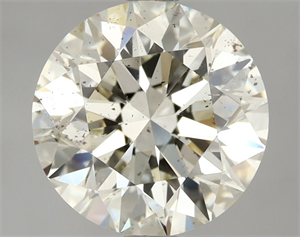 Foto Diamante Natural 3.01 quilates, Redondo , Color L, claridad SI1 y certificado IGI de