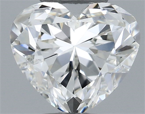 Picture of Natural Diamond 0.40 Carats, Heart with  Cut, I Color, SI1 Clarity and Certified by GIA