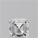 Natural Diamond 0.55 Carats, Asscher with  Cut, I Color, VVS1 Clarity and Certified by GIA