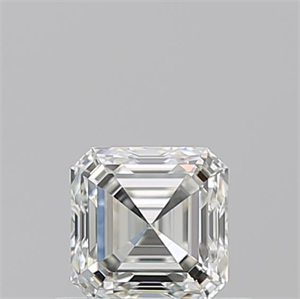 Picture of Natural Diamond 0.55 Carats, Asscher with  Cut, I Color, VVS1 Clarity and Certified by GIA