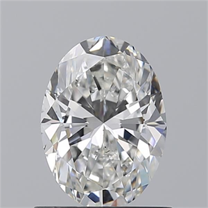 Picture of Natural Diamond 0.90 Carats, Oval with  Cut, G Color, SI1 Clarity and Certified by GIA