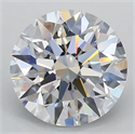 Lab Grown Diamond 1.09 Carats, Round with Ideal Cut, D Color, VS1 Clarity and Certified by IGI