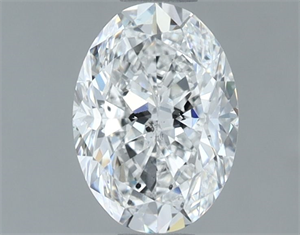 Picture of Natural Diamond 1.00 Carats, Oval with  Cut, E Color, SI2 Clarity and Certified by GIA