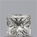 Natural Diamond 0.41 Carats, Princess with  Cut, F Color, IF Clarity and Certified by GIA
