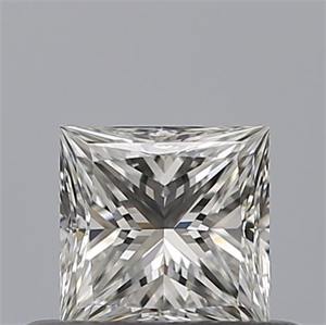 Picture of Natural Diamond 0.41 Carats, Princess with  Cut, F Color, IF Clarity and Certified by GIA