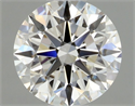 Natural Diamond 0.43 Carats, Round with Excellent Cut, H Color, VVS1 Clarity and Certified by GIA