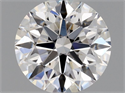 Natural Diamond 0.43 Carats, Round with Excellent Cut, E Color, VS2 Clarity and Certified by GIA