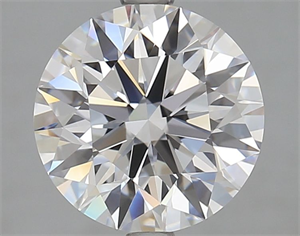 Picture of Lab Grown Diamond 3.21 Carats, Round with Ideal Cut, D Color, IF Clarity and Certified by IGI