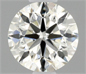 Natural Diamond 0.40 Carats, Round with Excellent Cut, H Color, VS2 Clarity and Certified by IGI