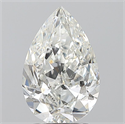 Diamante Natural 2.01 quilates, De pera , Color H, claridad SI2 y certificado GIA