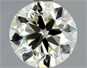 Diamante Natural 1.40 quilates, Redondo , Color L, claridad VVS1 y certificado HRD