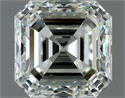 Natural Diamond 1.00 Carats, Asscher with  Cut, I Color, VVS2 Clarity and Certified by IGI