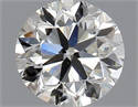 Natural Diamond 0.46 Carats, Round with Very Good Cut, H Color, VS1 Clarity and Certified by IGI