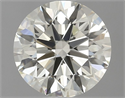 Natural Diamond 0.90 Carats, Round with Excellent Cut, L Color, VS1 Clarity and Certified by IGI