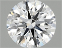 Lab Grown Diamond 1.01 Carats, Round with Ideal Cut, D Color, VS1 Clarity and Certified by IGI