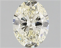 Natural Diamond 1.02 Carats, Oval with  Cut, N Color, SI1 Clarity and Certified by GIA