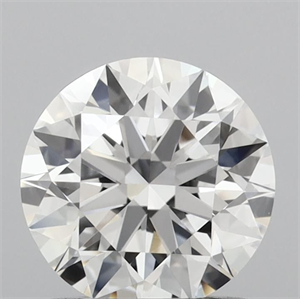 Picture of Lab Grown Diamond 1.02 Carats, Round with Ideal Cut, D Color, VVS2 Clarity and Certified by IGI