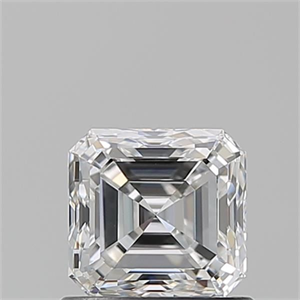 Foto Diamante Natural 0.90 quilates, Asscher , Color E, claridad VS2 y certificado GIA de