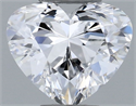 Natural Diamond 0.35 Carats, Heart with  Cut, E Color, VVS2 Clarity and Certified by GIA