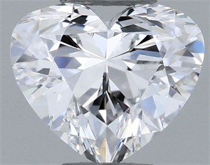 Picture of Natural Diamond 0.35 Carats, Heart with  Cut, E Color, VVS2 Clarity and Certified by GIA