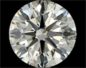 Diamante Natural 1.63 quilates, Redondo , Color K, claridad VVS1 y certificado HRD