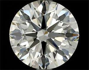 Picture of Natural Diamond 1.63 Carats, Round with Excellent Cut, K Color, VVS1 Clarity and Certified by HRD