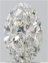 Natural Diamond 1.20 Carats, Oval with  Cut, I Color, SI2 Clarity and Certified by GIA