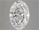 Natural Diamond 6.35 Carats, Oval with  Cut, D Color, VVS1 Clarity and Certified by GIA