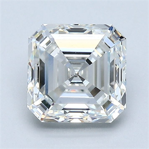 Picture of Natural Diamond 1.80 Carats, Asscher with  Cut, H Color, VS2 Clarity and Certified by GIA