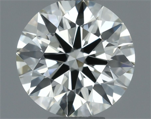 Picture of Natural Diamond 0.51 Carats, Round with Excellent Cut, L Color, VVS1 Clarity and Certified by GIA