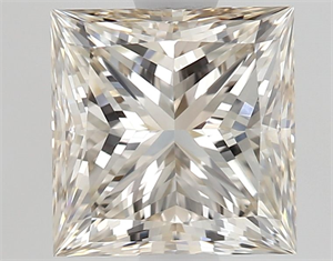 Picture of Natural Diamond 1.47 Carats, Princess with  Cut, K Color, VS1 Clarity and Certified by GIA
