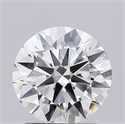 Lab Grown Diamond 1.47 Carats, Round with Ideal Cut, G Color, VS1 Clarity and Certified by IGI