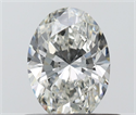 Natural Diamond 0.51 Carats, Oval with  Cut, H Color, VVS1 Clarity and Certified by IGI
